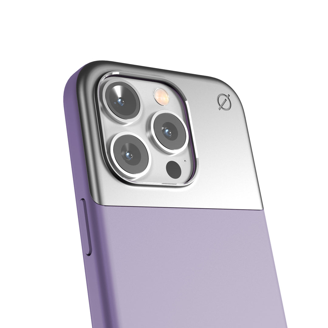 MagSafe Silicone Aluminum iPhone 15 Pro Case Eco Slim Protection Atom Studios#color_digital-lavender