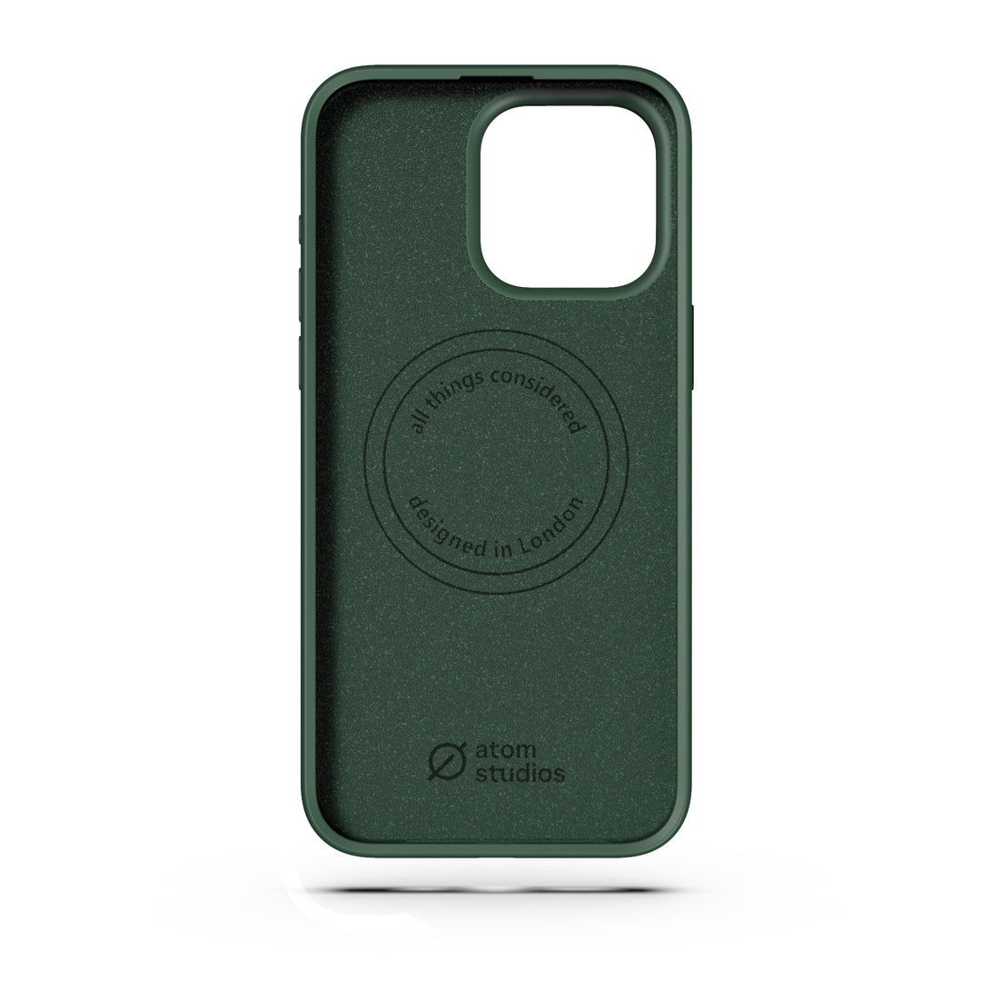 MagSafe Silicone Aluminum iPhone 15 Pro Max Case Eco Slim Protection Atom Studios#color_atom-green
