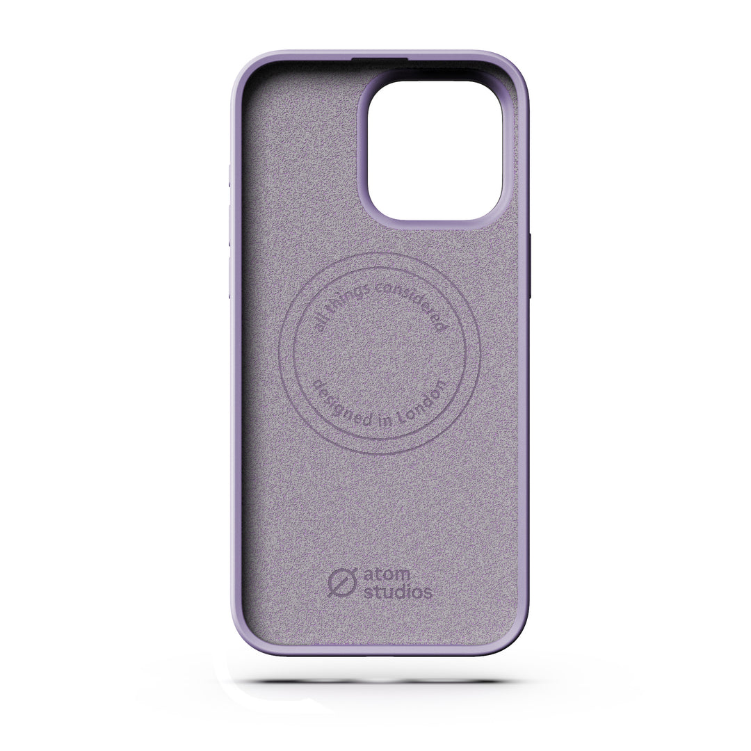 MagSafe Silicone Aluminum iPhone 15 Pro Max Case Eco Slim Protection Atom Studios#color_digital-lavender