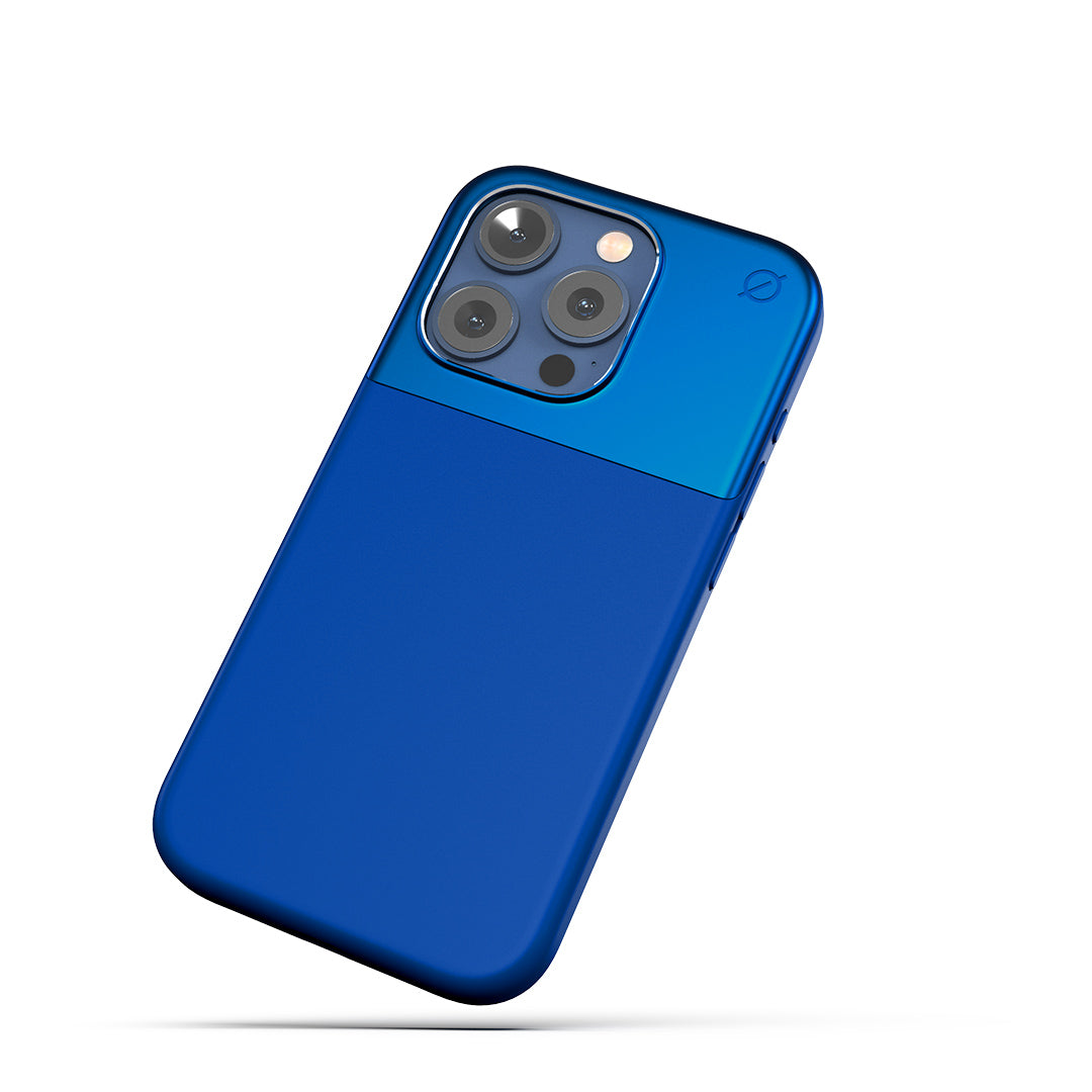 MagSafe Silicone Aluminum iPhone 15 Pro Case Eco Slim Protection Atom Studios#color_cobalt-blue