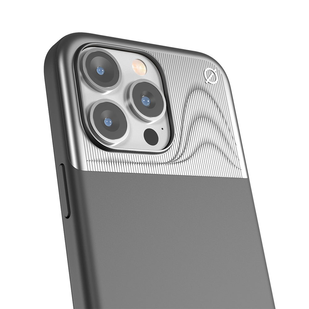 iPhone 15 Pro MagSafe case - Split Silicone powered by Alara#color_arctic-grey
