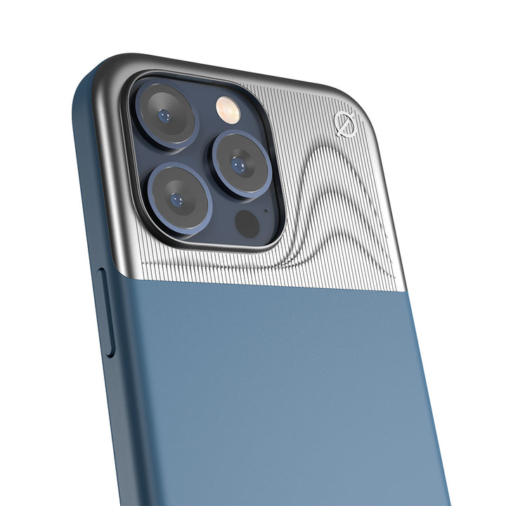 iPhone 15 Pro Max MagSafe case - Split Silicone powered by Alara#color_powder-blue