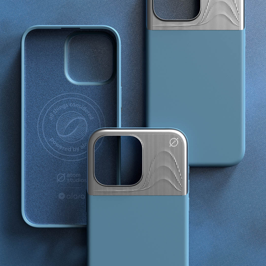 iPhone 15 Pro Max MagSafe case - Split Silicone powered by Alara#color_powder-blue