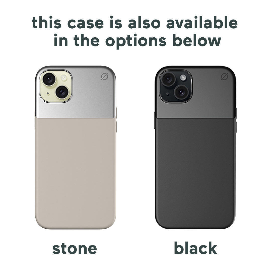 MagSafe Silicone Aluminum iPhone 15 Plus Case Eco Slim Protection Atom Studios#color_carbon-black