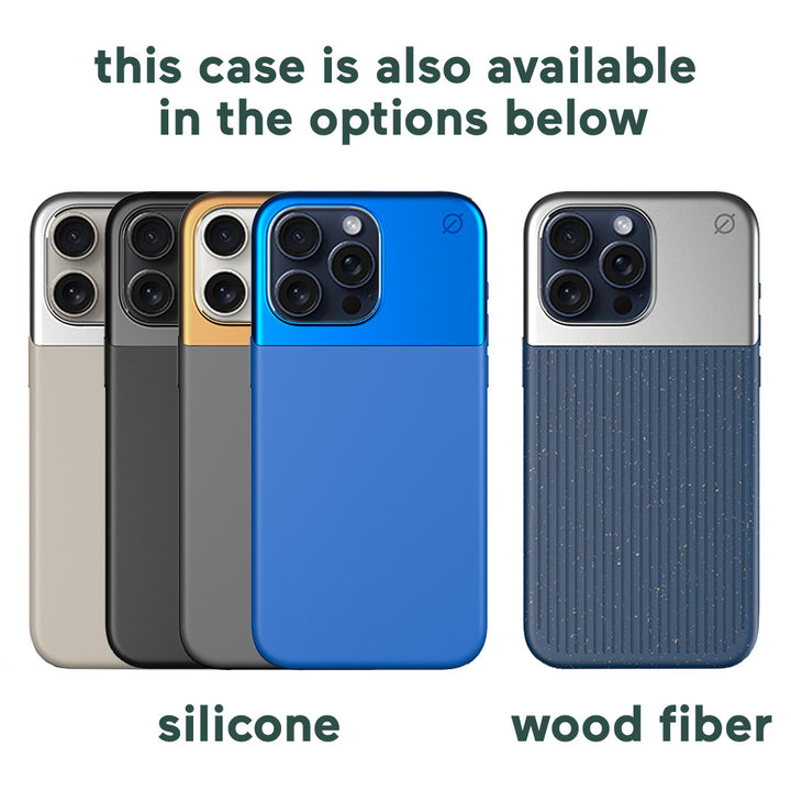 MagSafe Silicone Aluminum iPhone 15 Pro Max Case Eco Slim Protection Atom Studios#color_arctic-grey