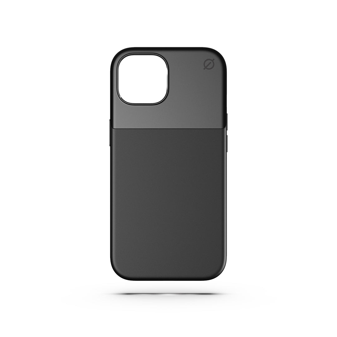MagSafe Silicone Aluminum iPhone 15 Case Eco Slim Protection Atom Studios#color_carbon-black