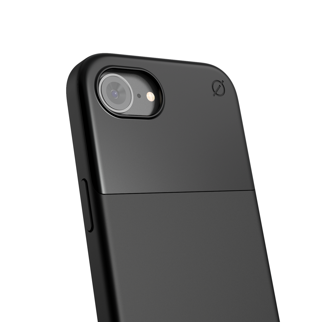 MagSafe Silicone Aluminum iPhone 16e Case Eco Slim Protection Atom Studios#color_carbon-black