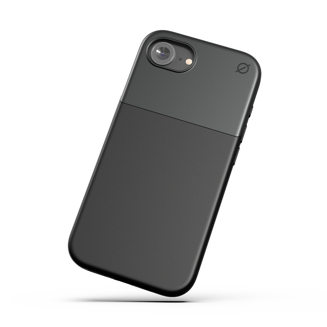 MagSafe Silicone Aluminum iPhone 16e Case Eco Slim Protection Atom Studios#color_carbon-black