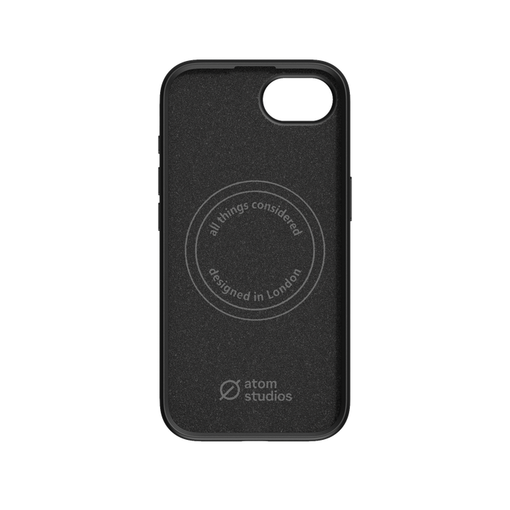 MagSafe Silicone Aluminum iPhone 16e Case Eco Slim Protection Atom Studios#color_carbon-black