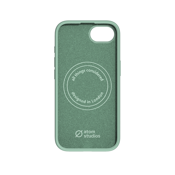 MagSafe Silicone Aluminum iPhone 16e Case Eco Slim Protection Atom Studios#color_marine-green