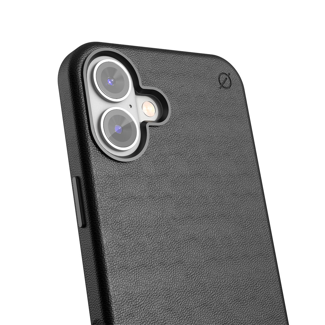 MagSafe Eco Agave cactus leather iPhone 16 Plus Case Slim Protection Atom Studios#color_carbon-black