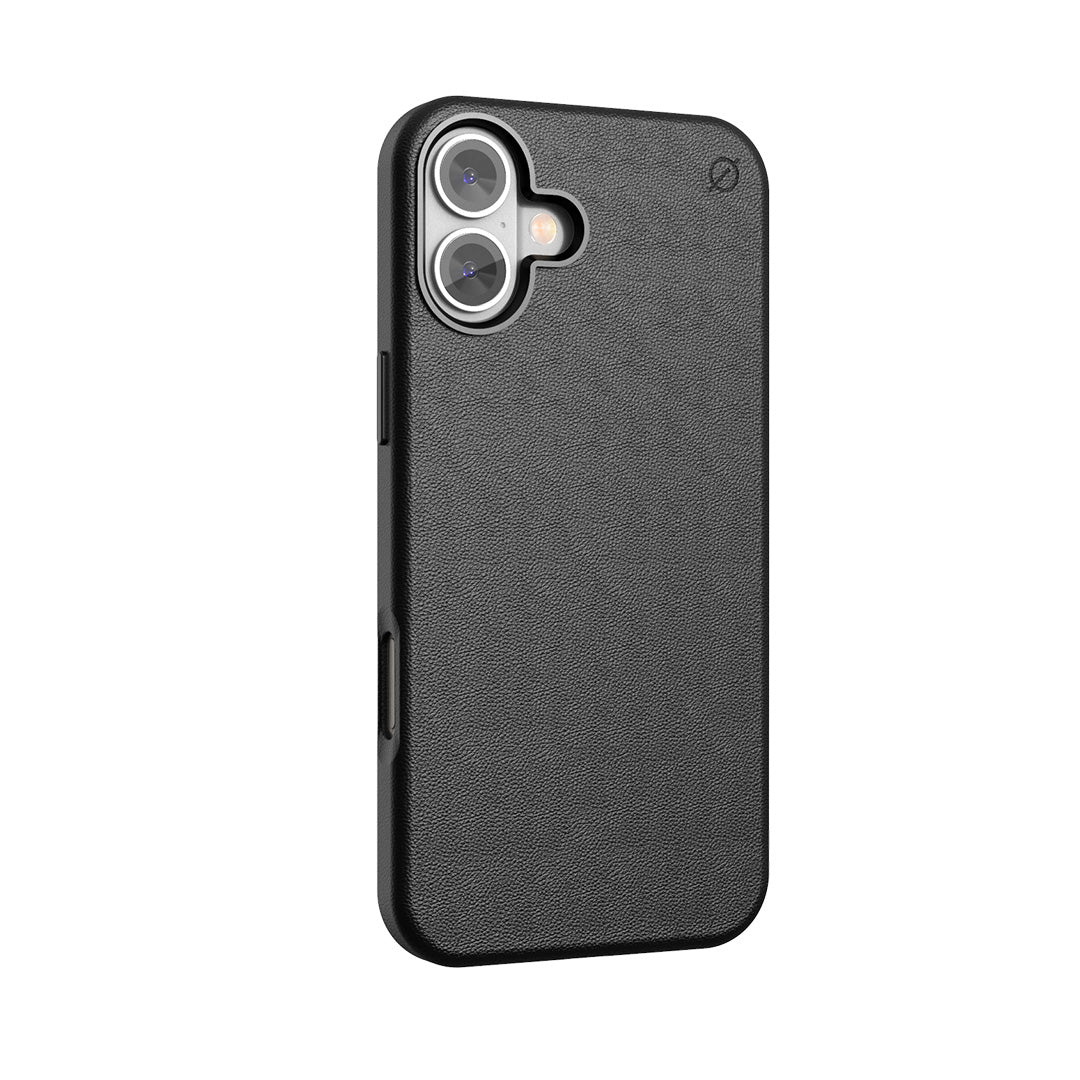 MagSafe Eco Agave cactus leather iPhone 16 Plus Case Slim Protection Atom Studios#color_carbon-black