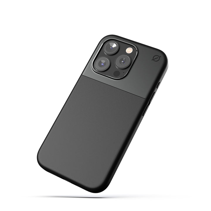 MagSafe Silicone Aluminum iPhone 15 Pro Case Eco Slim Protection Atom Studios#color_carbon-black
