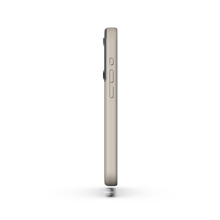 MagSafe Silicone Aluminum iPhone 15 Pro Case Eco Slim Protection Atom Studios#color_stone-beige
