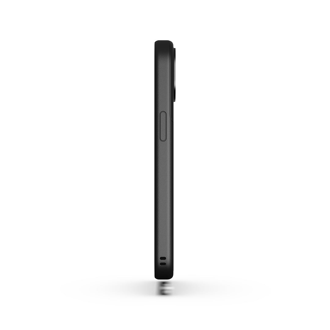 MagSafe Silicone Aluminum iPhone 15 Case Eco Slim Protection Atom Studios#color_carbon-black