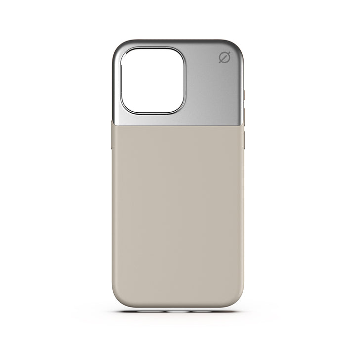 MagSafe Silicone Aluminum iPhone 15 Pro Max Case Eco Slim Protection Atom Studios#color_stone-beige
