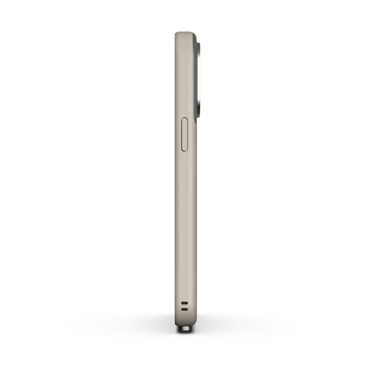 MagSafe Silicone Aluminum iPhone 15 Pro Max Case Eco Slim Protection Atom Studios#color_stone-beige