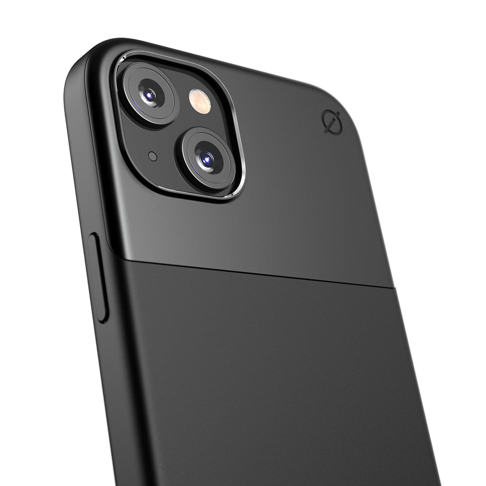 MagSafe Silicone Aluminum iPhone 15 Plus Case Eco Slim Protection Atom Studios#color_carbon-black