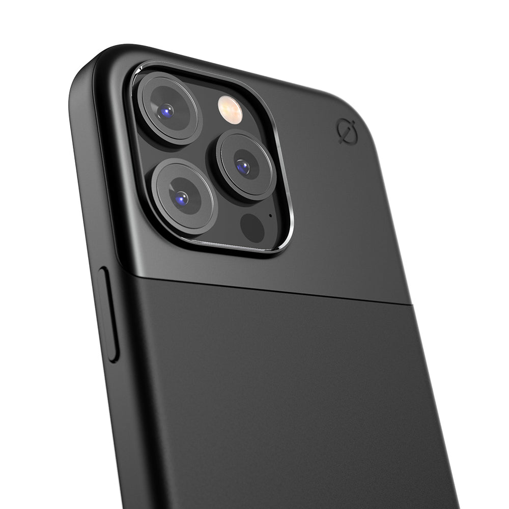 MagSafe Silicone Aluminum iPhone 15 Pro Max Case Eco Slim Protection Atom Studios#color_carbon-black
