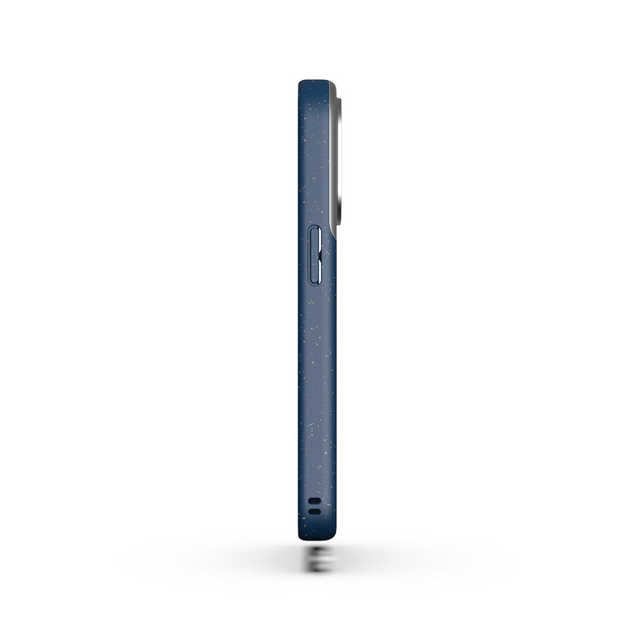 MagSafe Eco Wood Fibre and Aluminum iPhone 15 Pro Case Eco Slim Protection Atom Studios#color_ink-blue