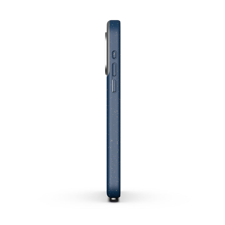 MagSafe Eco Wood Fibre and Aluminum iPhone 15 Pro Max Case Eco Slim Protection Atom Studios#color_ink-blue