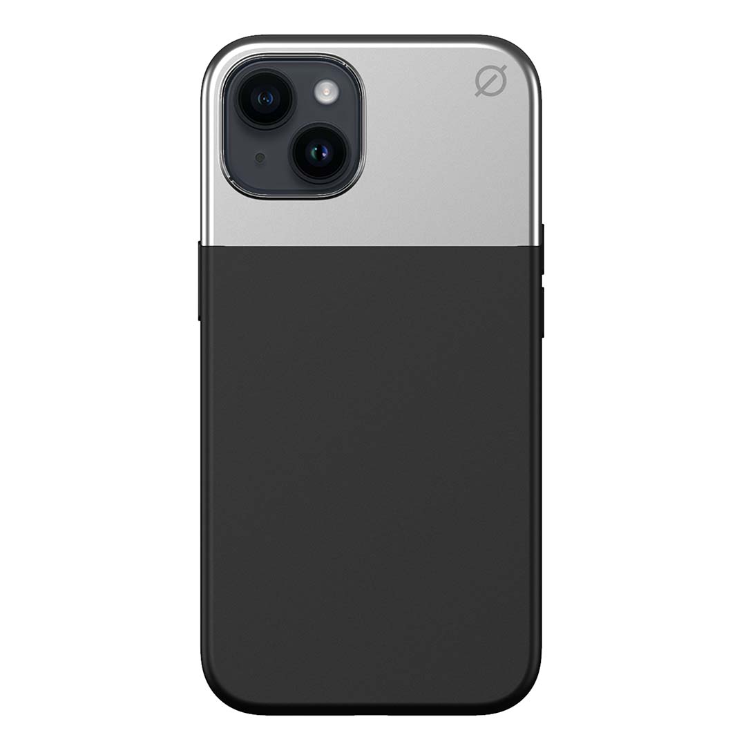 MagSafe Silicone Aluminium iPhone 14 Case Eco Slim Protection Atom Studios#color_carbon-black