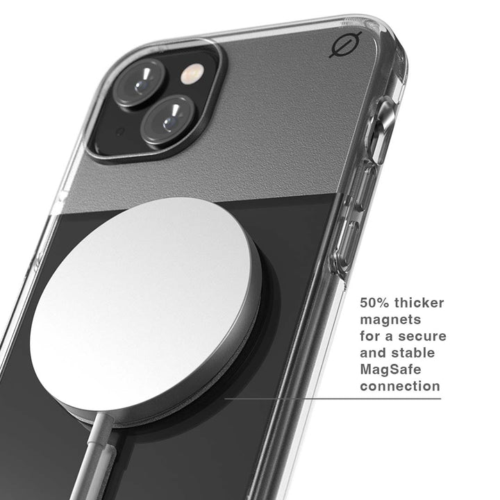 MagSafe Clear Aluminium iPhone 14 Max Case Eco Slim Protection Atom Studios#colour_clear