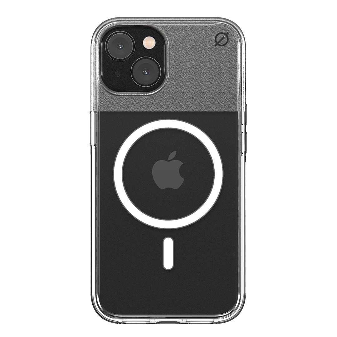 MagSafe Clear Aluminium iPhone 14 Case Eco Slim Protection Atom Studios#colour_clear