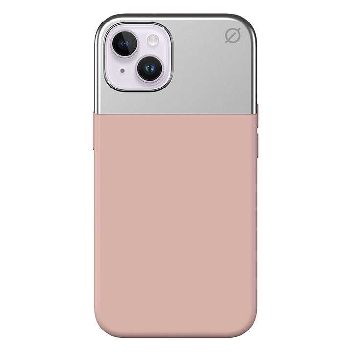MagSafe Silicone Aluminium iPhone 14 Case Eco Slim Protection Atom Studios#color_pink-clay