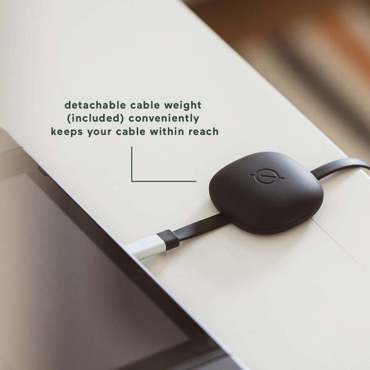 Ultra Fast Charge USB-C Cable with Weight | Atom Studios#color_carbon-black