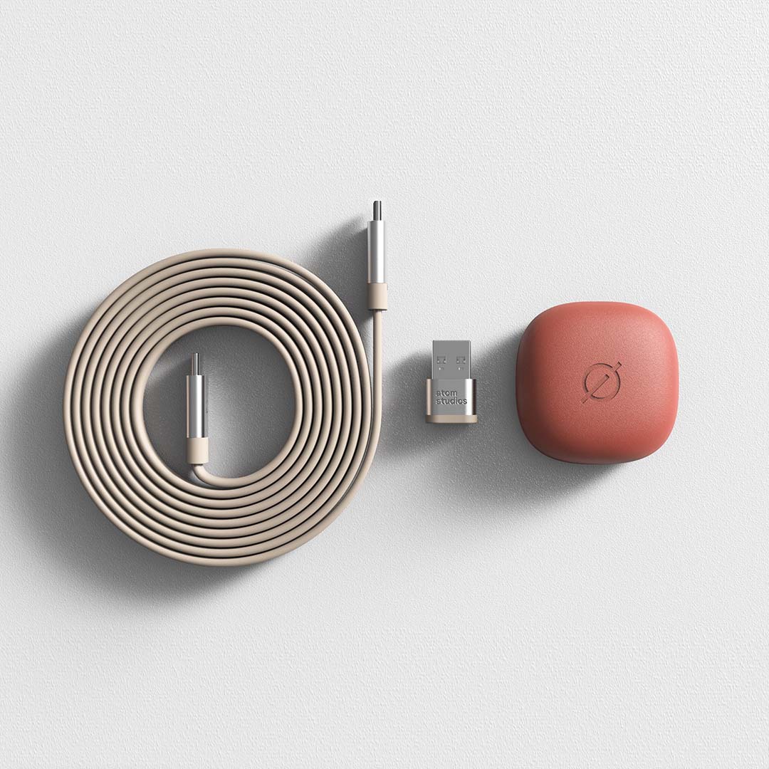 Ultra Fast Charge USB-C Cable with Weight | Atom Studios#color_bromine-calcium