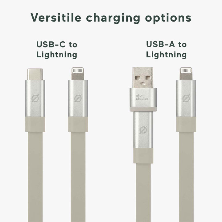 Ultra Fast Charge Lightning Cable with Weight | Atom Studios#color_bromine-calcium