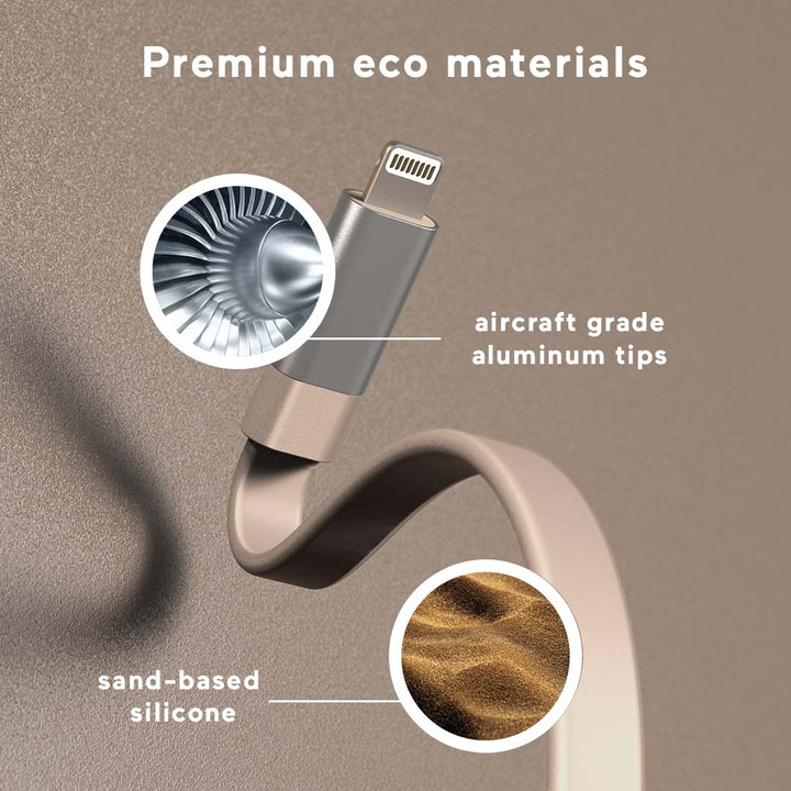 Ultra Fast Charge Lightning Cable with Weight | Atom Studios#color_bromine-calcium