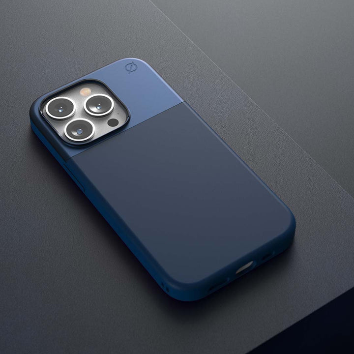 MagSafe Silicone Aluminum iPhone 14 Pro Case Eco Slim Protection Atom Studios#color_ink-blue