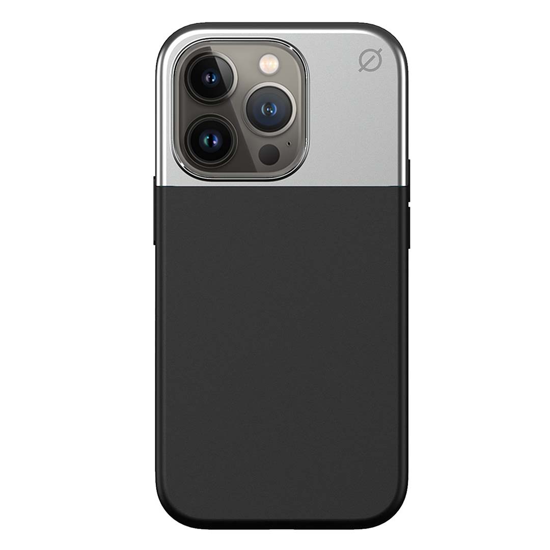 MagSafe Silicone Aluminum iPhone 14 Pro Case Eco Slim Protection Atom Studios#color_carbon-black