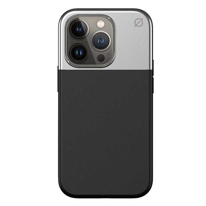 MagSafe Silicone Aluminum iPhone 14 Pro Case Eco Slim Protection Atom Studios#color_carbon-black