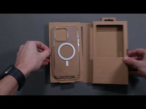 MagSafe Clear Aluminium iPhone 14 Pro Max Eco Slim Protection Atom Studios#colour_clear