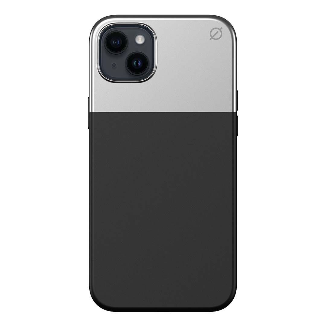 MagSafe Silicone Aluminium iPhone 14 Plus Case Eco Slim Protection Atom Studios#color_carbon-black